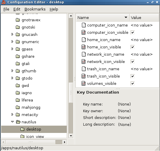 Configuration Editor - desktop